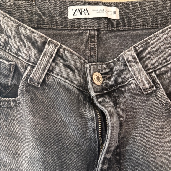 Zara Women's Gray High Rise Jeans - Picture 3 of 3